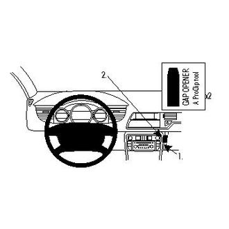 Brodit ProClip montážna konzola pre Citroen C5 III 08-17, na stred vpravo