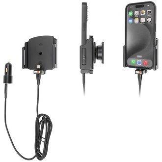Brodit držiak pre iPhone 16 Pro/iPhone 16/iPhone 15/Pro, nastaviteľný, hmotnosť 8-12, s nabíjaním CL/USB-C