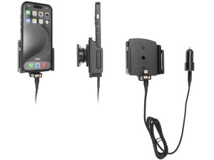 Brodit držiak pre iPhone 16 Pro/iPhone 16/iPhone 15/Pro, nastaviteľný, hmotnosť 8-12, s nabíjaním CL/USB-C