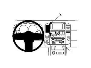 Brodit ProClip montážna konzola pre Nissan Pathfinder 08-12, na stred