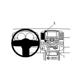 Brodit ProClip montážna konzola pre Nissan Pathfinder 08-12, na stred