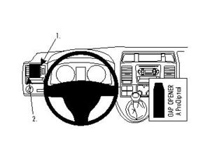 Brodit ProClip Volkswagen Caravelle/T5 Transporter/Pickup 10-15, vľavo na mriežku (len s priehradkou)