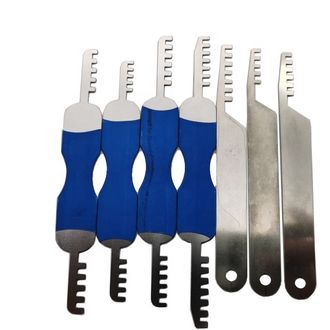 LockPick 7v1 sada hrebeňových kľúčov na otváranie visiacich zámkov