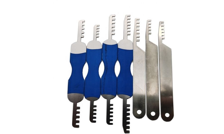 LockPick 7v1 sada hrebeňových kľúčov na otváranie visiacich zámkov