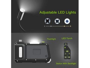 Teslong Endoskop NTS500 s 5" IPS displejom, 5,5 mm sondou, duálnou kamerou, 1 m káblom