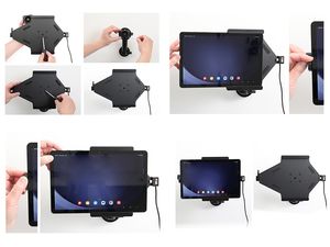 Držiak Brodit pre Samsung Galaxy Tab A9+, so štítom, s nabíjaním z CL/USB-C