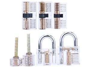 LockPick set 7x transparentný tréningový zámok
