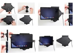 Držiak Brodit pre Samsung Galaxy Tab A9+, uzamykateľný, skryté nabíjanie