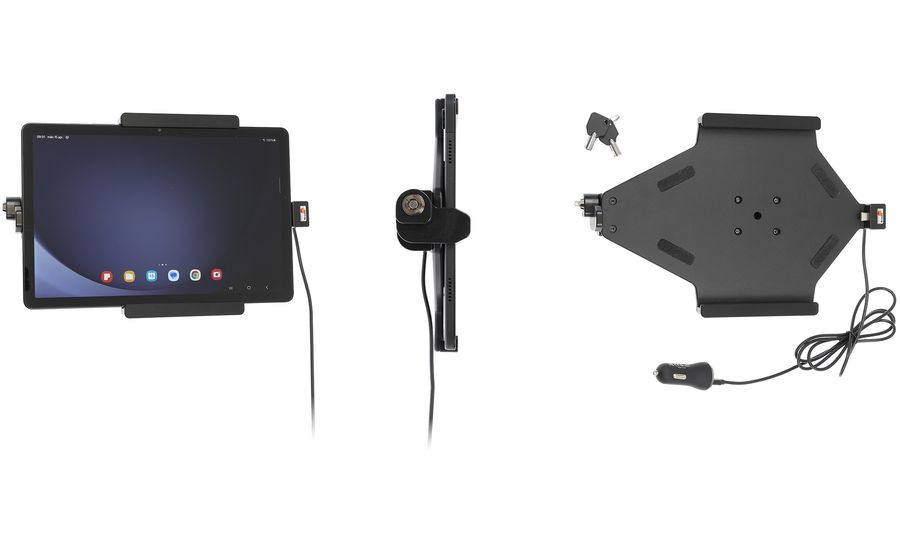 Držiak Brodit pre Samsung Galaxy Tab A9+, uzamykateľný, s nabíjaním CL/USB-C