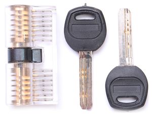 LockPick set 6x transparentný tréningový zámok