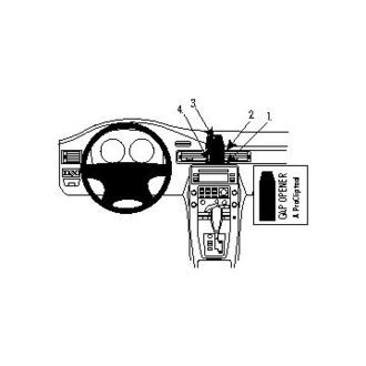 Brodit ProClip Volvo S80, V70 II, XC70 07-11 (nie dekor dreva), zosilnená konštrukcia, pre stred