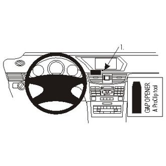 Brodit ProClip montážna konzola pre Mercedes Benz E-Class (200-430) Sedan 14-16, na stred