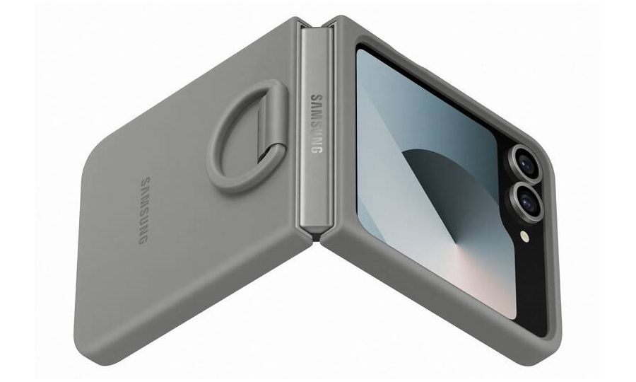 Silikónový zadný kryt Samsung pre Flip 6 Gray