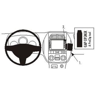 Brodit ProClip montážna konzola pre Toyota RAV 4 04-05, na stred vpravo