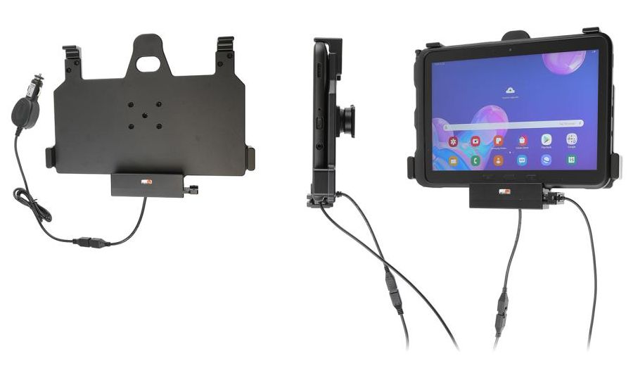 Brodit držiak na Samsung Galaxy Tab Active Pro T540/T545/T547/T547U, s nabíjaním z cig. zapaľovače a