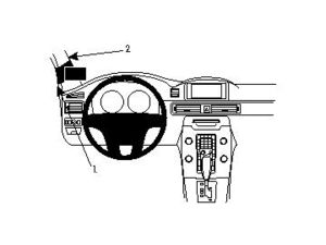 Brodit ProClip montážna konzola pre Volvo S80/V70/XC70 12-16, vľavo na stĺpik
