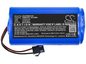 Batéria pre Ecovacs Deebot 600/601/605/710/715, 3400 mAh, vysoká kapacita