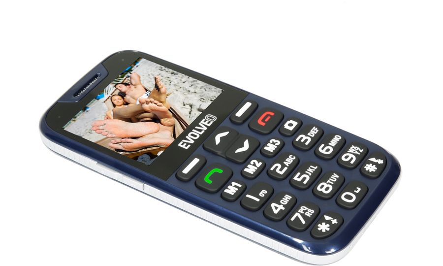 Mobilný telefón EVOLVEO EasyPhone XD pre seniorov modrý