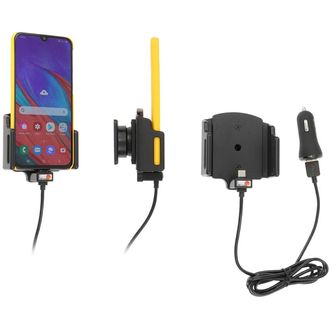 Brodit držiak do auta nastaviteľn-s USB/C a nabíjaním z cig. zap.-USB QC3.0 š. 62-77 mm, hr. 2-10mm