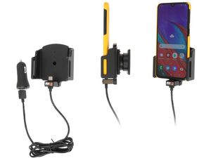 Brodit držiak do auta nastaviteľn-s USB/C a nabíjaním z cig. zap.-USB QC3.0 š. 62-77 mm, hr. 2-10mm