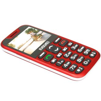 Mobilný telefón EVOLVEO EasyPhone pre seniorov červený