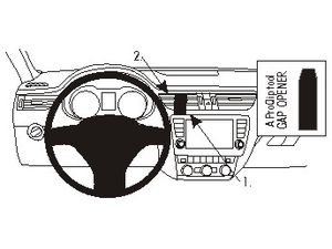Brodit ProClip montážna konzola pre Škoda Rapid 13-15/Seat Toledo 13-18, na stred