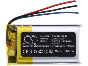 Batéria pre JBL UA SPORT UAONEARBTBK, 450 mAh, Li-Pol