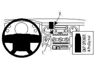 Brodit ProClip montážna konzola pre Ford F-Series 350/450 08-10, na stred