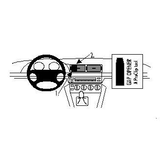 Brodit ProClip montážna konzola pre BMW 520-540/M5 96-03, na stred