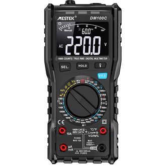 Mestek DM100C digitálny multimeter a teplomer, AC 750 V, DC 1000 V, AC/DC 10 A, -20°C-1000°C