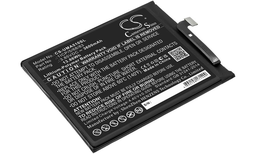 Batéria pre Umi Umidigi A5 Pro (eq. Umi 1ICP/5/68/83), 3600 mAh