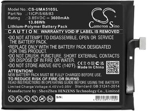 Batéria pre Umi Umidigi A5 Pro (eq. Umi 1ICP/5/68/83), 3600 mAh