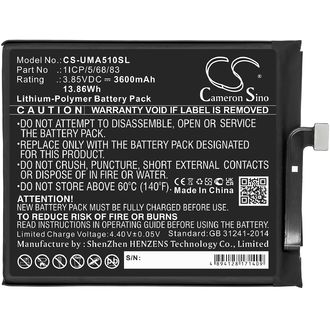 Batéria pre Umi Umidigi A5 Pro (eq. Umi 1ICP/5/68/83), 3600 mAh