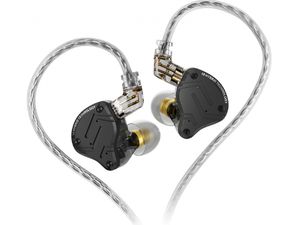 KZ ZS10 PRO X, slúchadlá s mikrofónom, čierne