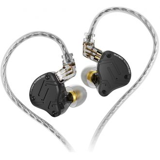 KZ ZS10 PRO X, slúchadlá s mikrofónom, čierne