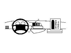 Brodit ProClip montážna konzola pre Citroen Jumpy/Peugeot Expert/Fiat Scudo 97-06, na stred