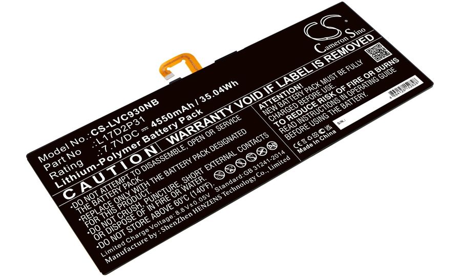 Batéria pre Lenovo Yoga Book C930, 4550 mAh, Li-Pol