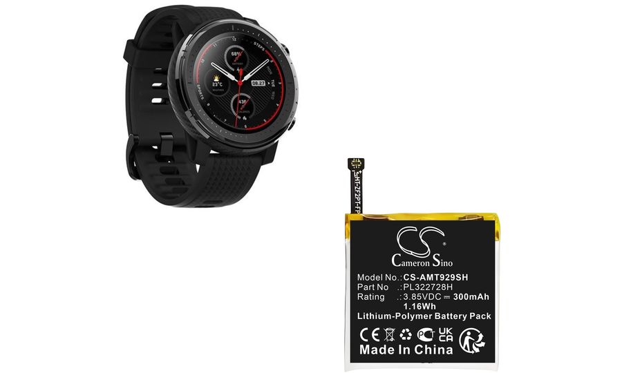 Batéria pre Amazfit Stratos 3, 300 mAh, Li-Ion