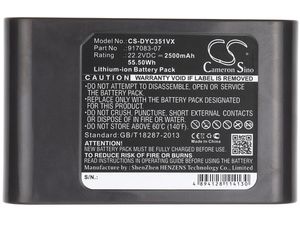 Batéria pre Dyson DC30, DC31, DC34, DC35, DC44, DC45, DC56 a DC57, do 06/2013, 2500 mAh, Li-Ion