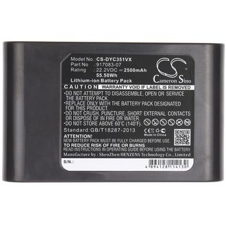 Batéria pre Dyson DC30, DC31, DC34, DC35, DC44, DC45, DC56 a DC57, do 06/2013, 2500 mAh, Li-Ion