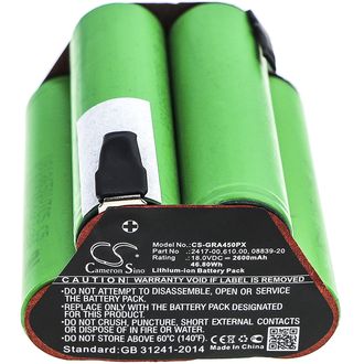 Batérie pre Gardena 02417-20, Gardena AccuCut 400l, (ekv. Gardena 08839-20), 2600 mAh