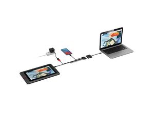XPPen Adaptér USB-C na HDMI, USB 3.0, DeX, PD pre telefóny alebo notebooky, s podporou nabíjania
