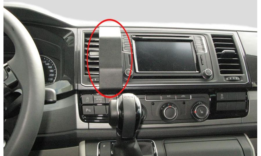 Brodit ProClip pre Volkswagen Multivan/T6 Transporter/Pickup 16-20 (len priehradka s vekom), na stred