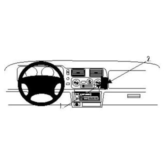 Brodit ProClip montážna konzola pre Mitsubishi Pajero Sport 97-06, na stred vpravo