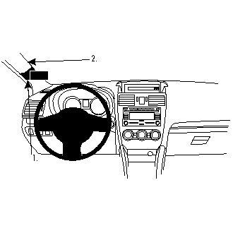 Brodit ProClip montážna konzola pre Subaru Impreza 12-16/XV 12-17/WRX 15-19, vľavo na stĺpik