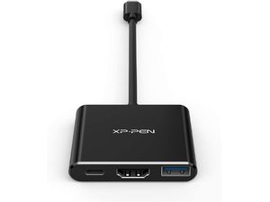 XPPen Adaptér USB-C na HDMI, USB 3.0, DeX, PD pre telefóny alebo notebooky, s podporou nabíjania