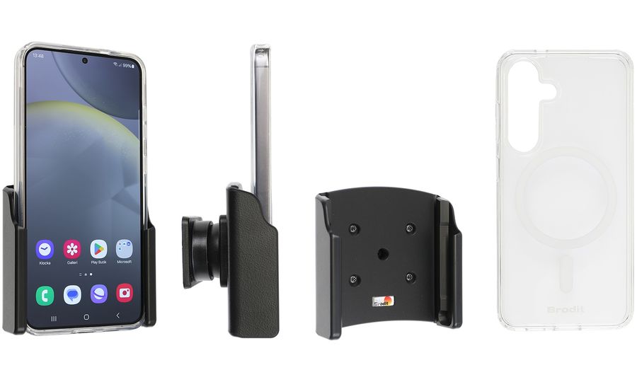 Brodit držiak do auta pre Samsung Galaxy S24+, vrátane krytu, bez nabíjania