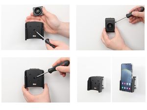 Brodit držiak do auta pre Samsung Galaxy S24+, vrátane krytu, bez nabíjania
