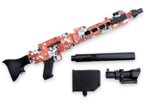 Sunny Blaster MG3, pištoľ na vodné gélové pelety s príslušenstvom, červená