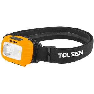 TOLSEN LED čelovka, 6500K, IP65